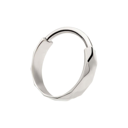 Invictus Titanium Diamond Cut Pattern Side Facing Hinged Segment Clicker