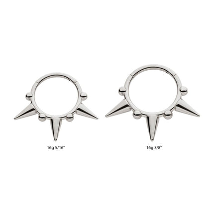 Invictus Titanium Spike Design Front Facing Hinged Segment Clicker
