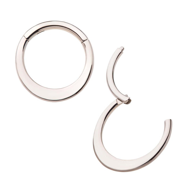 Invictus Flat Bar Titanium Front Facing Hinged Segment Clicker