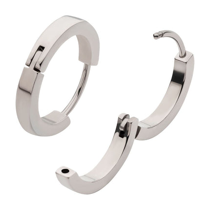 Invictus 20g Titanium Hinged Huggie Earrings