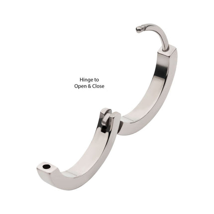 Invictus 20g Titanium Hinged Huggie Earrings
