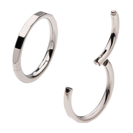 Invictus Corrugated Edge Titanium Side Facing Hinged Segment Clicker