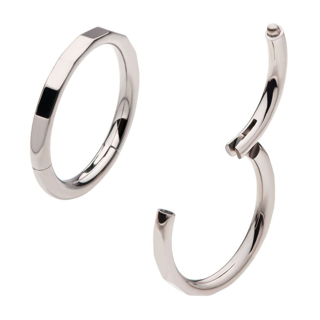 Invictus Corrugated Edge Titanium Side Facing Hinged Segment Clicker