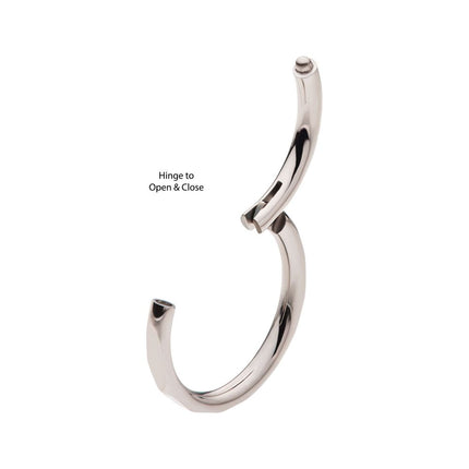 Invictus Corrugated Edge Titanium Side Facing Hinged Segment Clicker