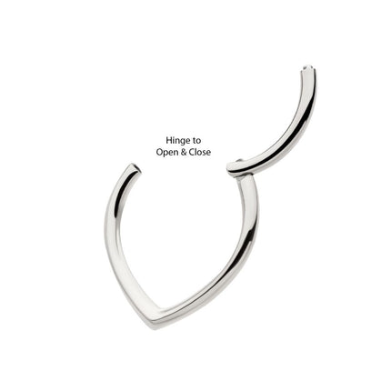 Invictus Titanium Teardrop  Hinged Segment Clicker