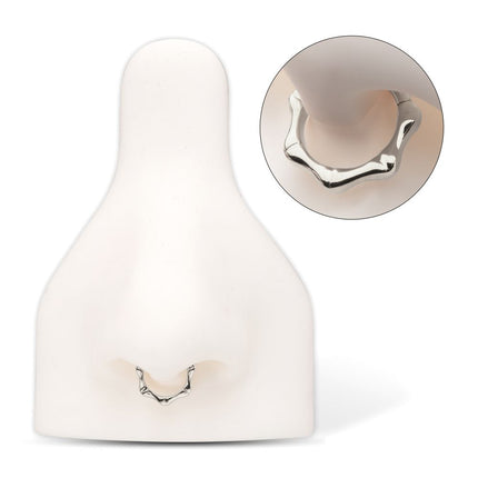 Invictus Titanium Bone Shaped Front Facing Hinged Segment Clicker