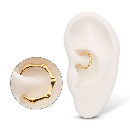 Invictus 24KT Gold PVD Titanium Bone Shaped Front Facing Hinged Segment Clicker