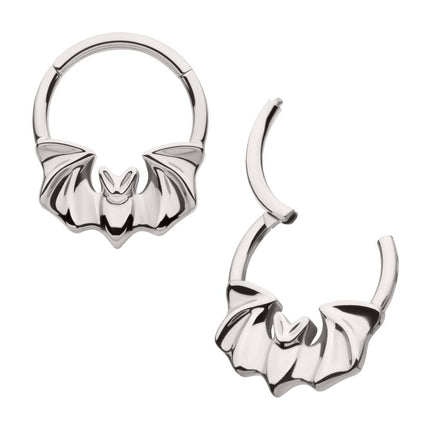 Invictus Titanium Flying Bat Front Facing Hinged Segment Clicker