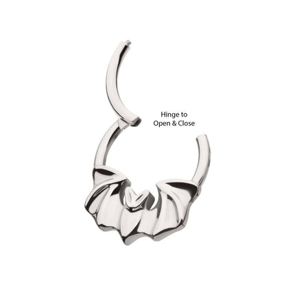 Invictus Titanium Flying Bat Front Facing Hinged Segment Clicker
