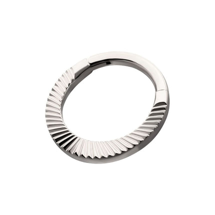 Invictus Titanium Radiant Hoop Front Facing Hinged Segment Clicker