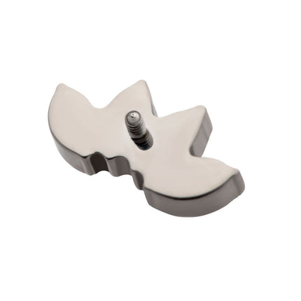 Invictus Titanium Internally Threaded with Prong Set 4-Cluster Marquise Stones Fan Shape Top
