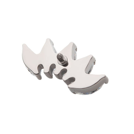 Invictus Titanium Internally Threaded with Prong Set Marquise CZ 5-Cluster Top