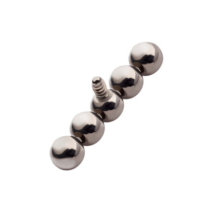 Invictus Titanium Internally Threaded 5-Bead Cluster Top