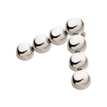Invictus Titanium Internally Threaded 7-Bead Triangle Shape Top