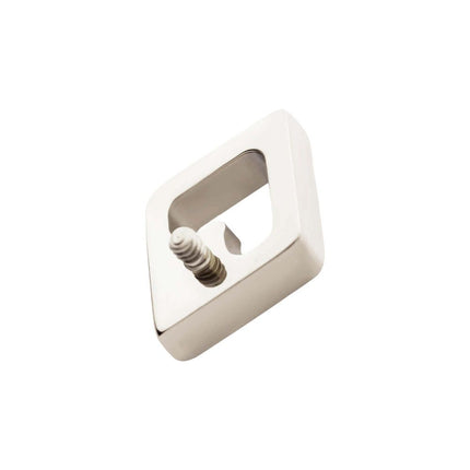Invictus Titanium Internally Threaded Rhombus Shape with Clear CZ Top