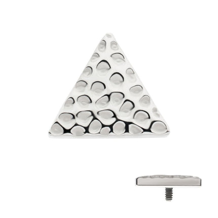 Invictus Titanium Internally Threaded Hammered Triangle Top