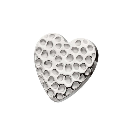 Invictus Titanium Internally Threaded Hammered Heart Top
