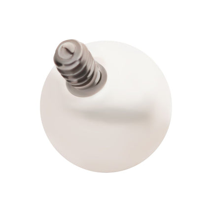Invictus Titanium Internally Threaded Natural Freshwater Pearl Top