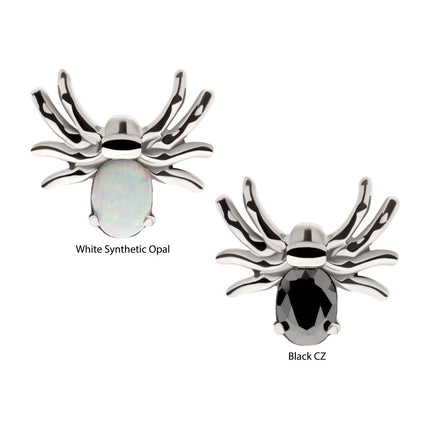Invictus Titanium Internally Threaded Prong Set Opal/CZ Spider Top