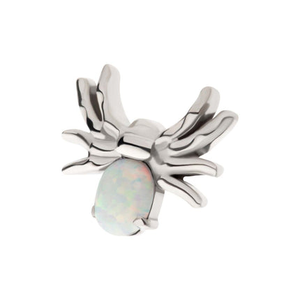 Invictus Titanium Internally Threaded Prong Set Opal/CZ Spider Top