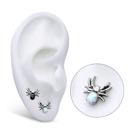 Invictus Titanium Internally Threaded Prong Set Opal/CZ Spider Top