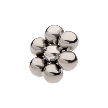 Invictus Titanium Internally Threaded 7 Beads Hexagon Shape Top