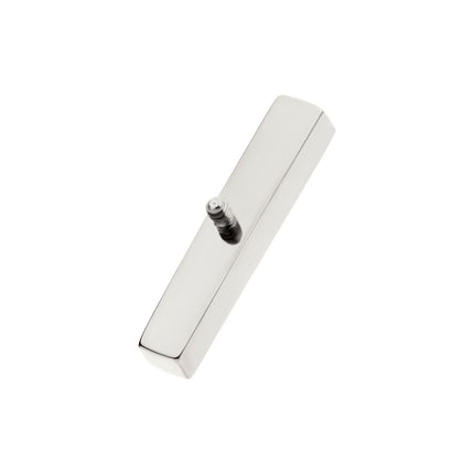 Invictus Titanium Internally Threaded Prong Set Rainbow CZ 6-Cluster Bar Top
