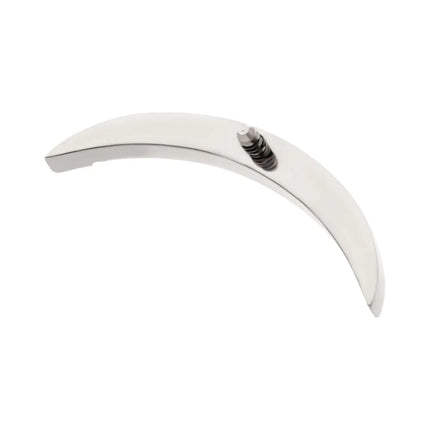 Invictus Titanium Internally Threaded Multicolor CZ Curved Bar Top