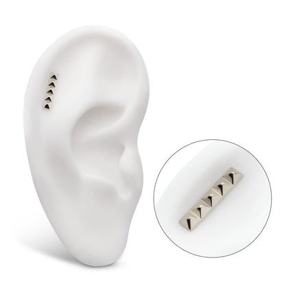 Invictus Titanium Internally Threaded 5 Pyramid Stud Top