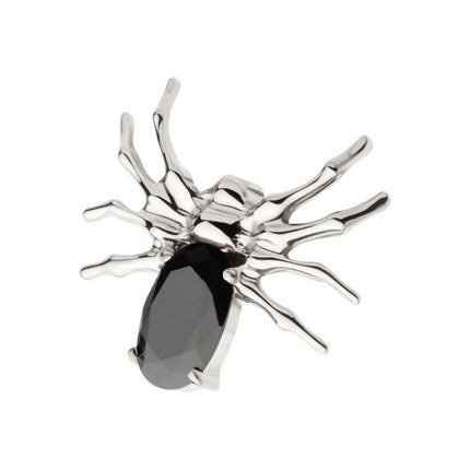 Invictus Titanium Internally Threaded Spider Top with 4-Prong Oval CZ