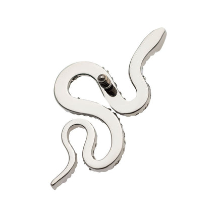 Invictus Titanium Internally Threaded Diamond Pattern Snake Top