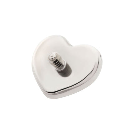 Invictus Titanium Internally Threaded Puffed Heart Top