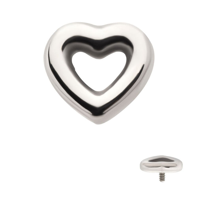 Invictus Titanium Internally Threaded Hollow Heart Top