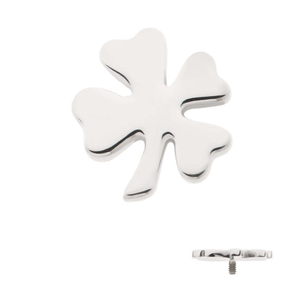Invictus Titanium Internally Threaded 4-Leaf Clover Top