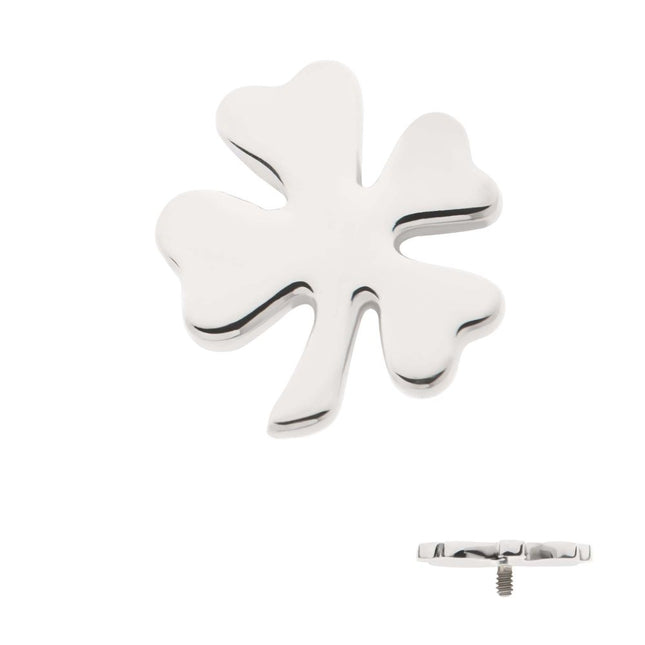 Invictus Titanium Internally Threaded 4-Leaf Clover Top