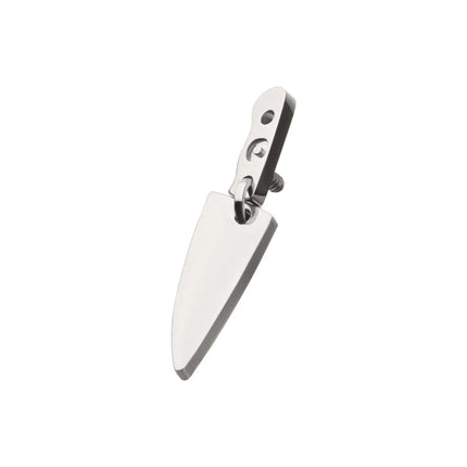 Invictus Titanium Internally Threaded Knife Top with Bottom Blade Dangle