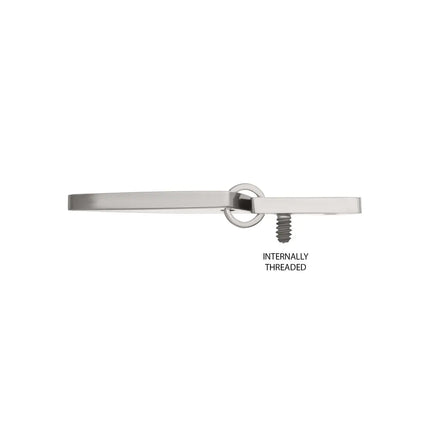 Invictus Titanium Internally Threaded Knife Top with Bottom Blade Dangle