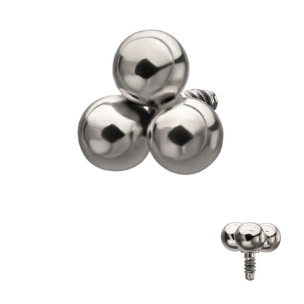 Invictus Titanium Internally Threaded Trinity Ball Top