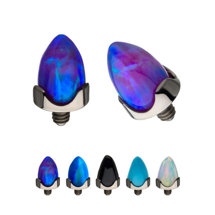 Invictus Titanium Internally Threaded Prong Set Stone Spike Top