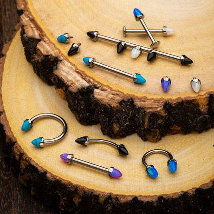 Invictus Titanium Internally Threaded Prong Set Stone Spike Top