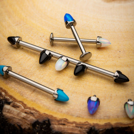 Invictus Titanium Internally Threaded Prong Set Stone Spike Top
