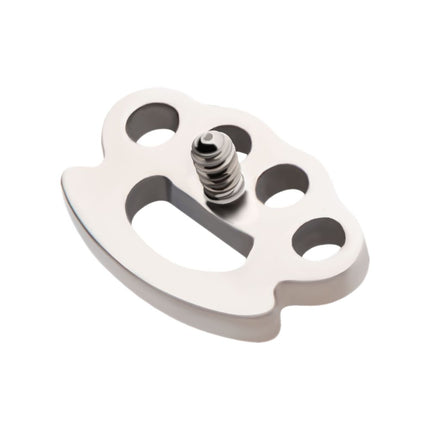 Invictus Titanium Internally Threaded Brass Knuckle Top