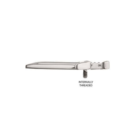 Invictus Titanium Internally Threaded Dagger with Bat Wing Top