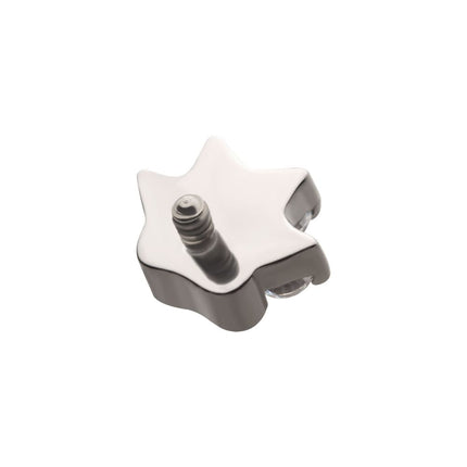 Invictus Titanium Internally Threaded with Opal/CZ 4-Cluster Paw Top