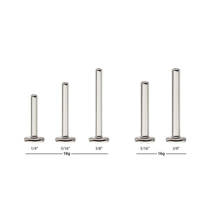 Invictus Titanium M0.8 Internally Threaded 3mm Labret Base