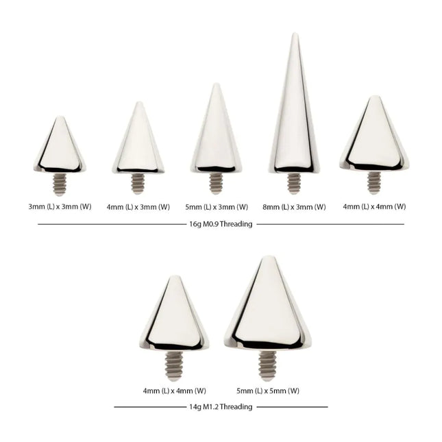 Invictus Titanium Internally Threaded Spike Top