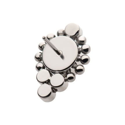 Invictus Titanium Threadless Bezel Set Gem/Opal Beaded Cluster Top