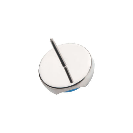 Invictus Titanium Threadless with Prong Set Semi-Bezel Opal Low Profile Top