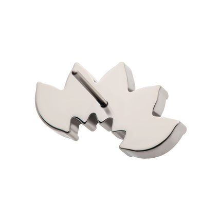 Invictus Titanium Threadless with Prong Set 5-Cluster Marquise Stones Fan Shape Top