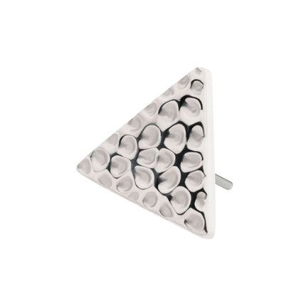 Invictus Titanium Threadless Hammered Triangle Top